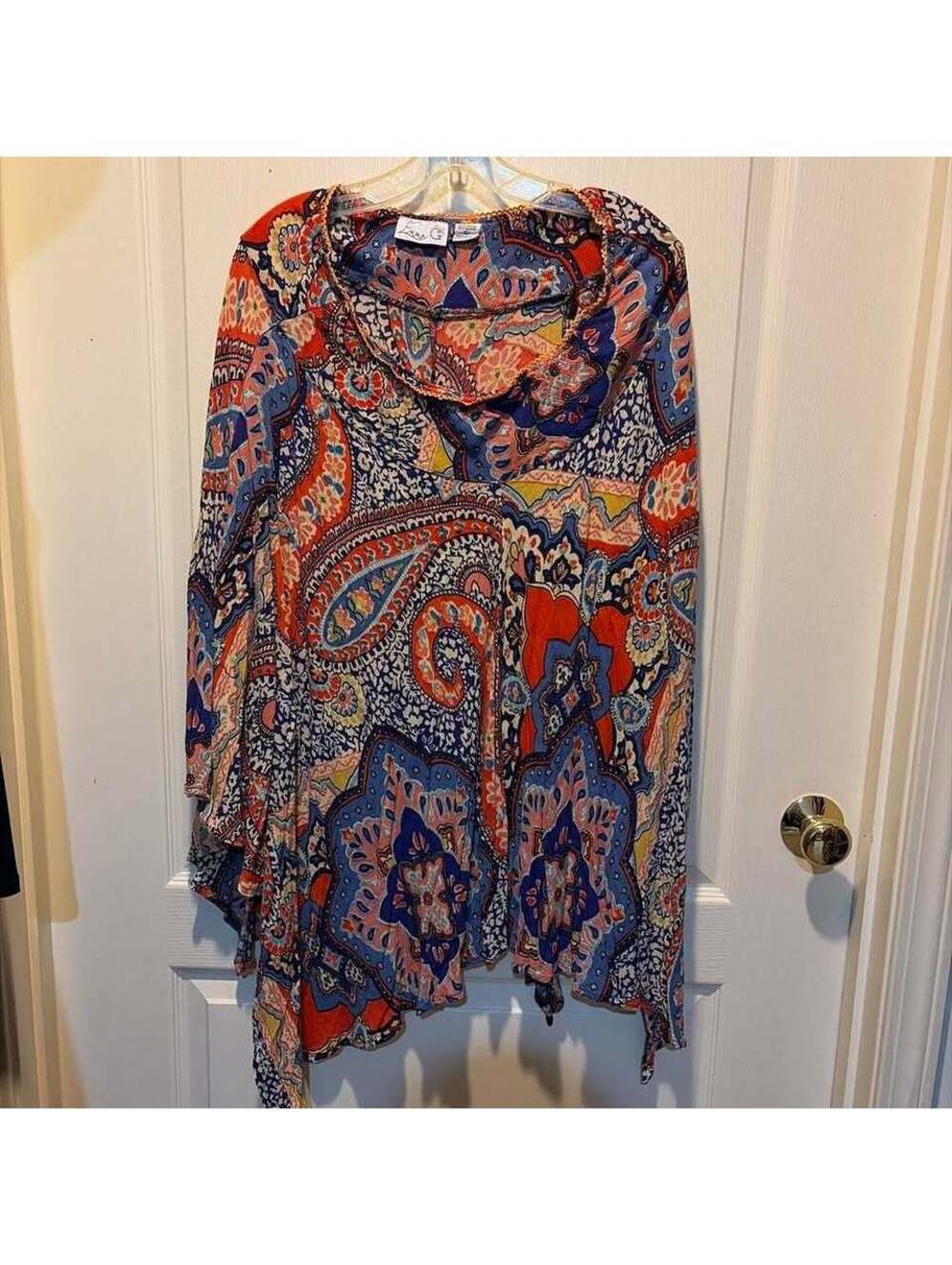 Emma G size Large (Fits up to 2X) Multi-colored blouse